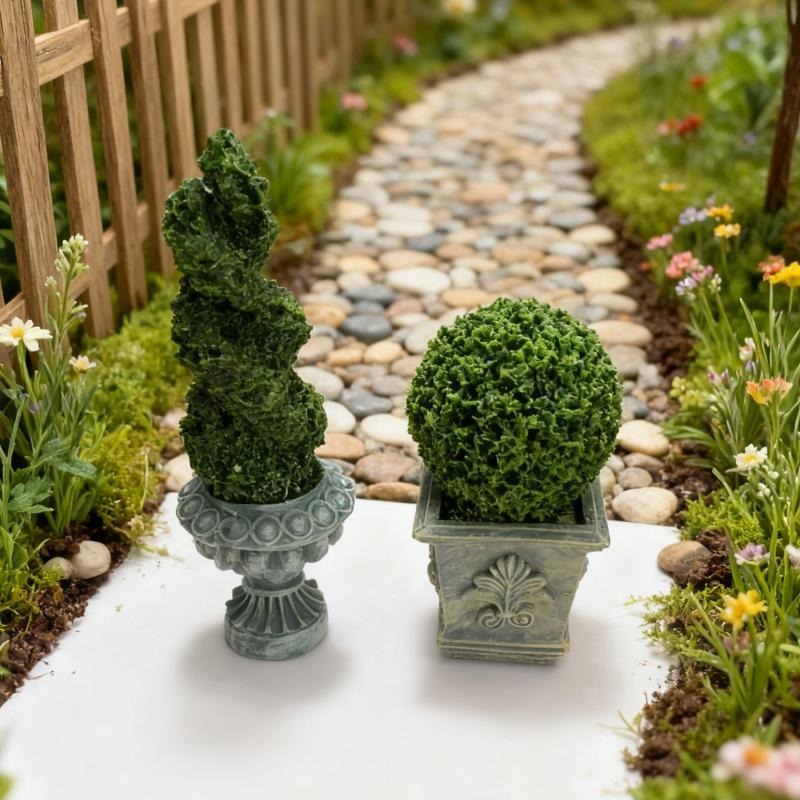 Bonsai Garden House - 1/12 Poppenhuis Simulatie Groene Plant Ingemaakte