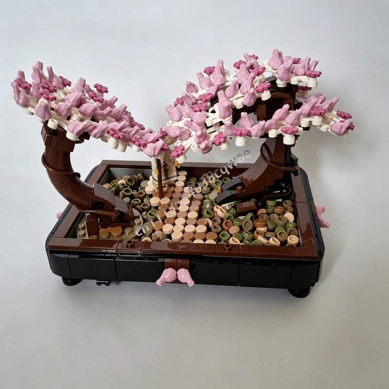 673PCS Bonsai Park Kersenbloes - Bonsai Garden Lego recensie en prijs
