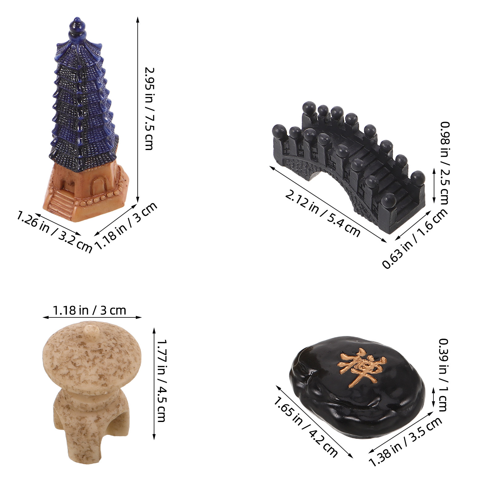 4-delige Japanse miniatuur tui - Bonsai Zen Garden Set recensie en prijs