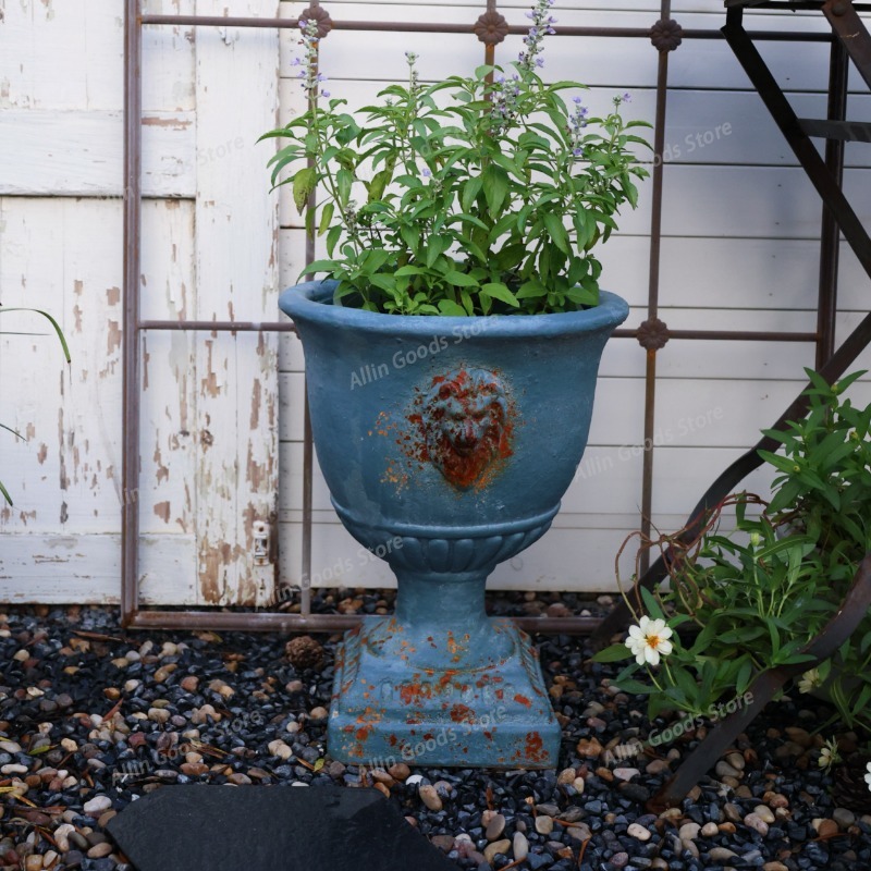 Vintage antieke afwerking leeu - Bonsai Garden Display recensie en prijs