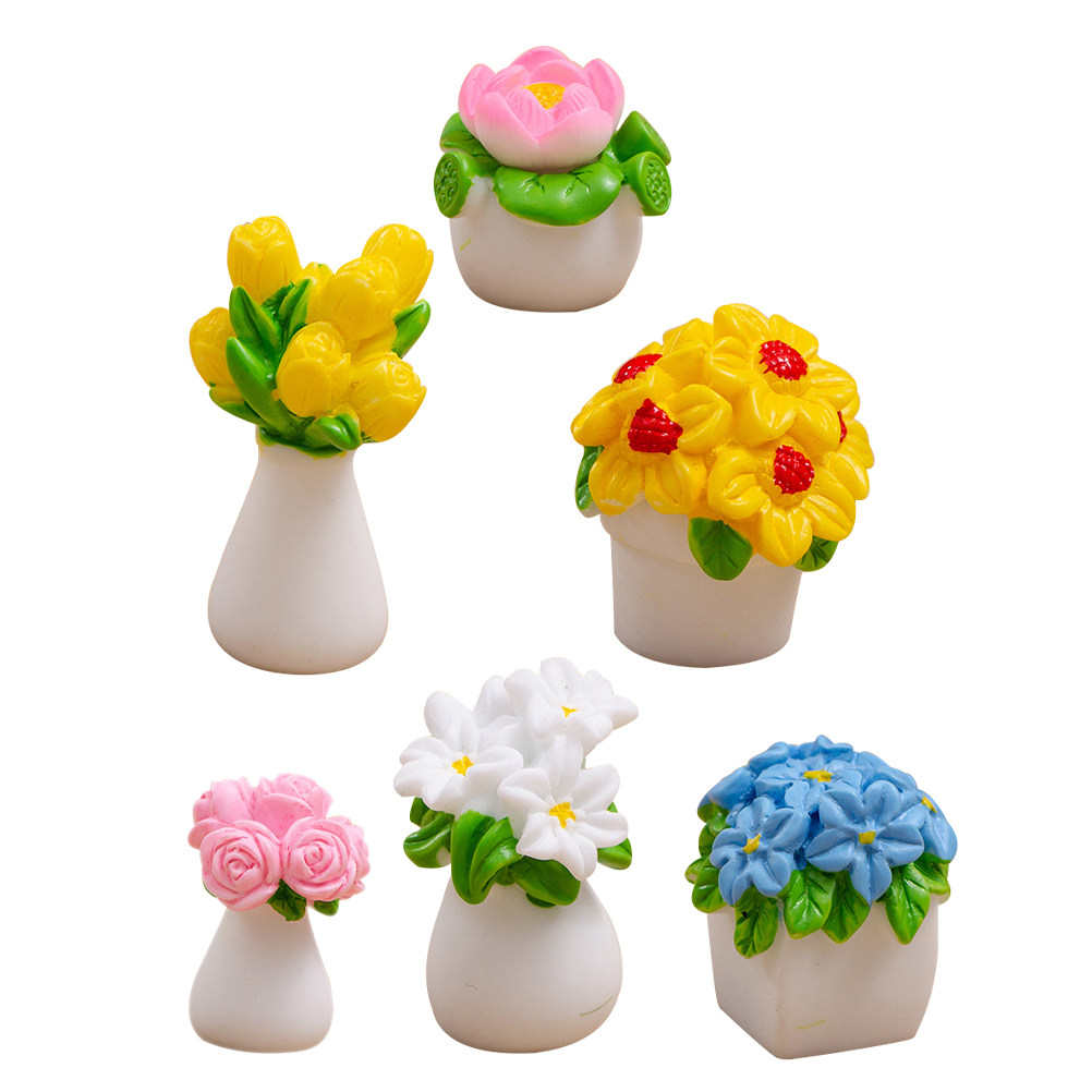 6 stuks realistische miniatuur - Bonsai Garden House recensie en prijs