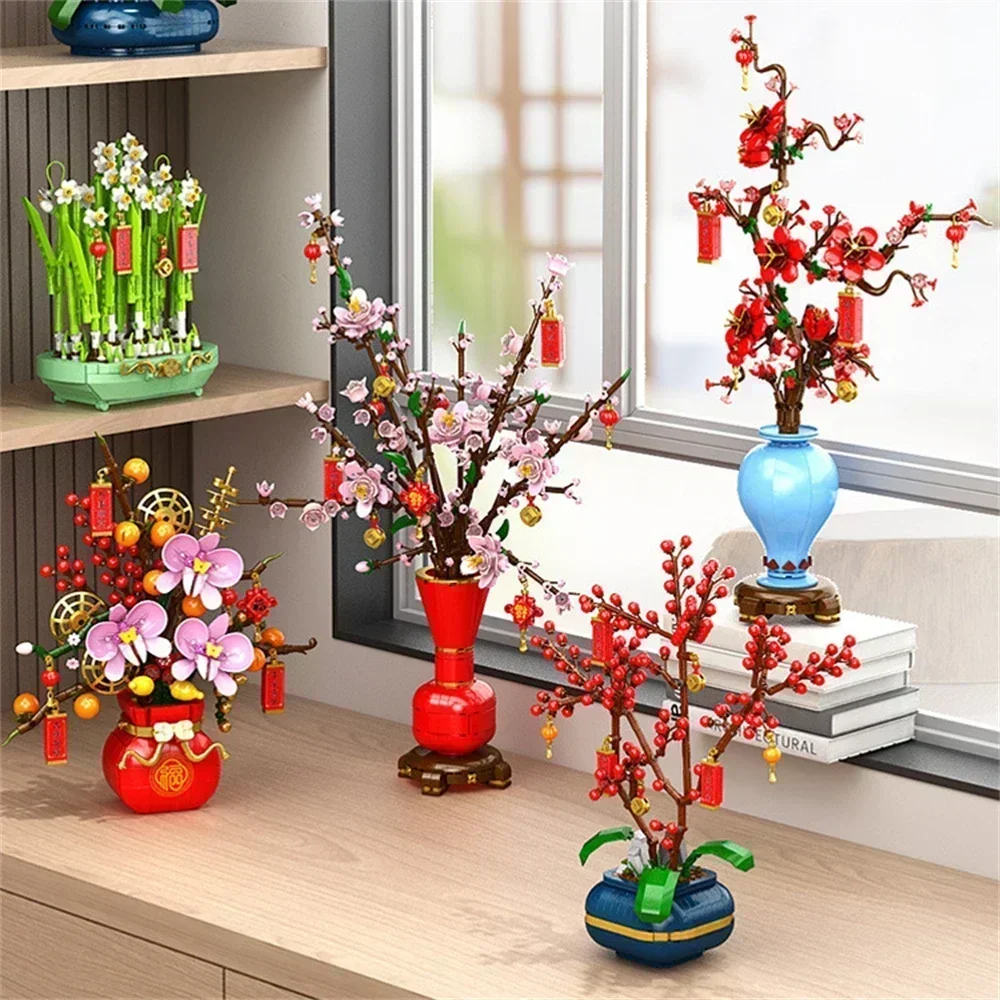 Creatief stadsboeket, perzikbl - Bonsai Garden Lego recensie en prijs