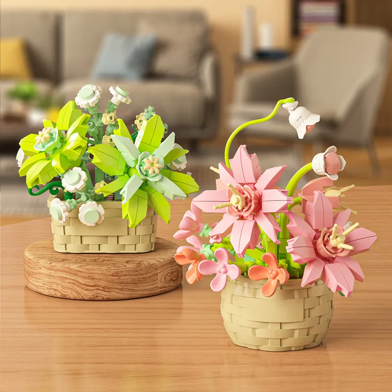 DIY MOC Gepotte Rozen Zonneblo - Bonsai Garden Lego recensie en prijs
