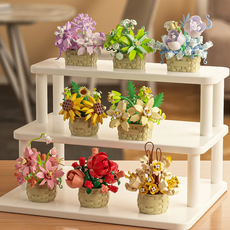 DIY MOC Gepotte Rozen Zonneblo - Bonsai Garden Lego recensie en prijs