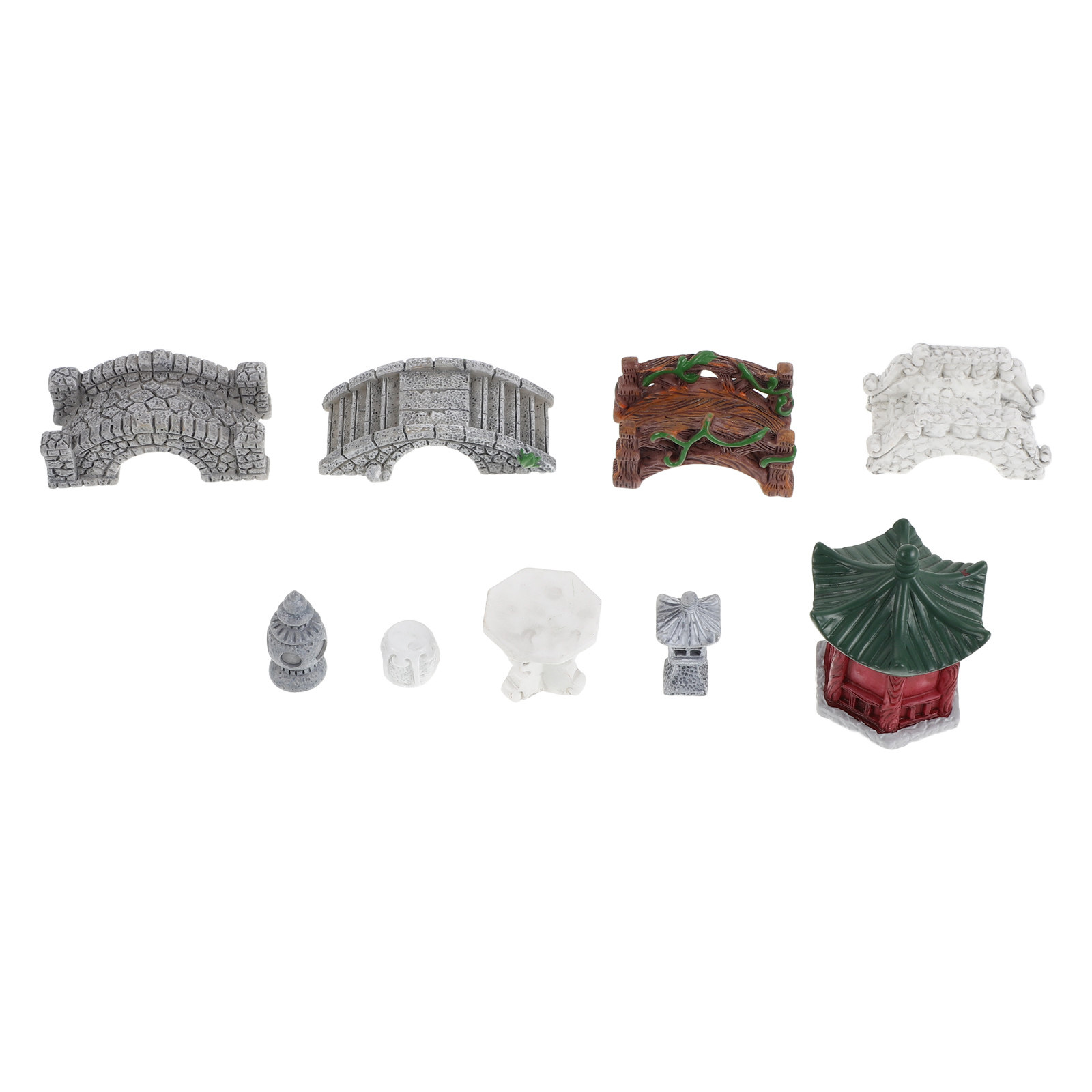 10-delige hars miniatuur lands - Bonsai Zen Garden Set recensie en prijs